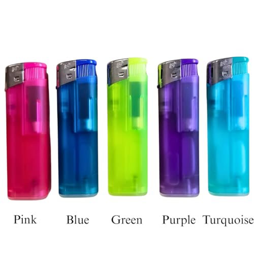 N2 Frosty Electronic Refillable Lighters – New Assorted Colours – 50 Units per Tray – Durable Bulk Pocket Lighters for Everyday Use & Retail
