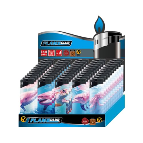 N2 Electronic Lighter - 50 Pack With 330ml Gas (Pink Marine)