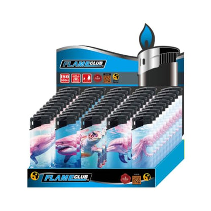N2 Electronic Lighter - 50 Pack With 330ml Gas (Pink Marine)