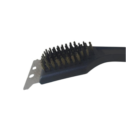 Nylon Handle Braai Grid Brush And Flexible Extra Length Braai Lighter (Brown)