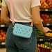 Coco EVA Croc Crossbody Bag – Lightweight Waterproof Shoulder Bag (Pastel Blue)