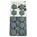 Silicone Chocolate Mold - Paw Prints - 21.5×11 cm (Grey)