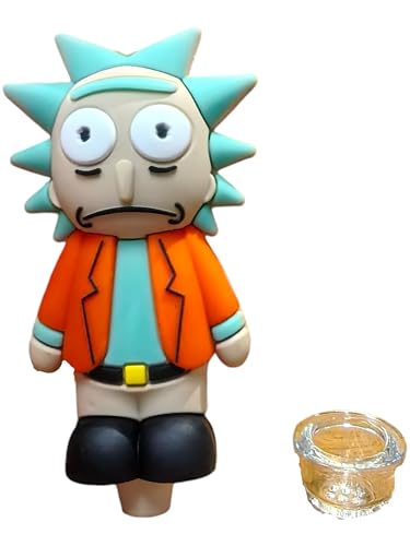 Silicone Rasta Pipe - Rick Sanchez (Orange)