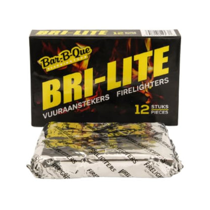 Medium Braai Lighter And 12 Piece Fire Lighter Combo (Black)