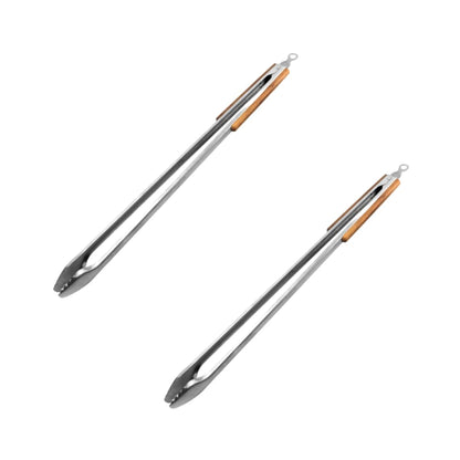 DeBest Extra Length Braai Tongs – 80cm – 2 Pack | Heavy-Duty Stainless Steel BBQ Tongs with Wooden Handles | Heat-Resistant & Durable Design for Braai, Grill, and Outdoor Cooking