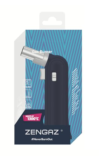 2 Pack ZT-88 Torch Jet Brulee Burner Lighter - Dark Blue and Grey