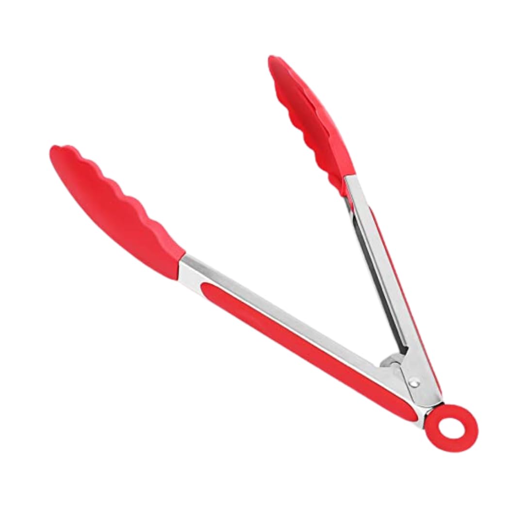 Tongs with Silicone Tip