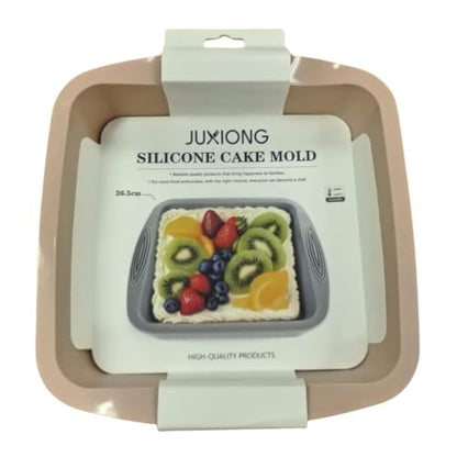 Silicone Cake Mold - Square - 26.5x26.5cm (Pink)
