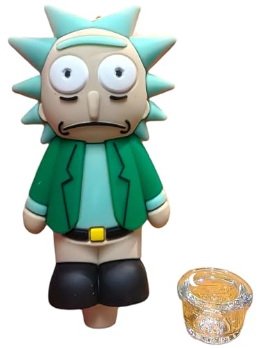 Silicone Rasta Pipe - Rick Sanchez (Green)