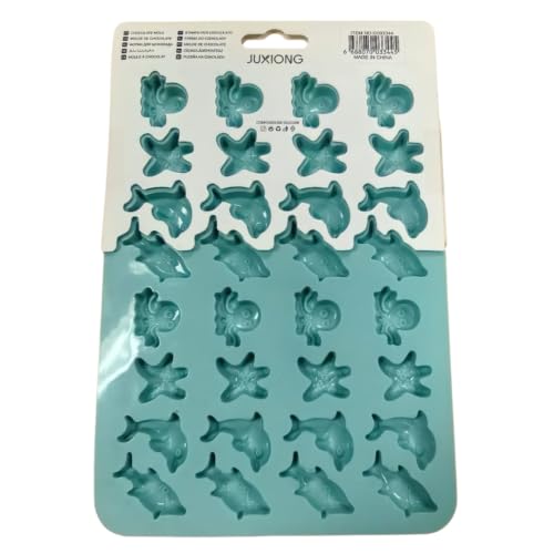 Silicone Chocolate Mold - Sea Creatures - 20.5x15cm (Blue)