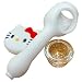 Silicone Rasta Spoon Pipe - Cartoon Faces (White)