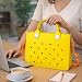 Nana EVA Croc Bag with Shoulder Strap – Lightweight Waterproof Tote Handbag (Yellow)