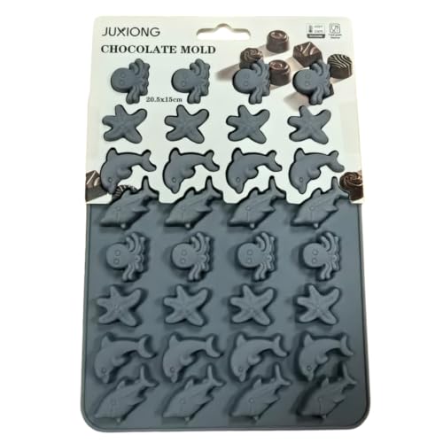 Silicone Chocolate Mold - Sea Creatures - 20.5x15cm (Grey)