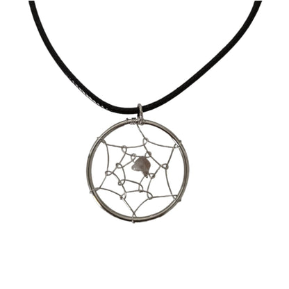 Earth Stone Collection - Dream Catcher Stone Necklace (Amethyst)