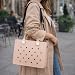 Nana EVA Croc Shoulder Bag & Coco EVA Croc Crossbody Bag Combo Set (Beige)