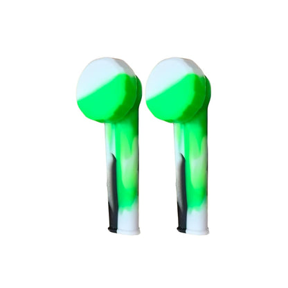 Mini Silicone Pipe With Lid - 2 Pack (Camoflage)