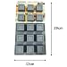 Silicone Cake Mold - Mini Squares - 29×17cm (Grey)
