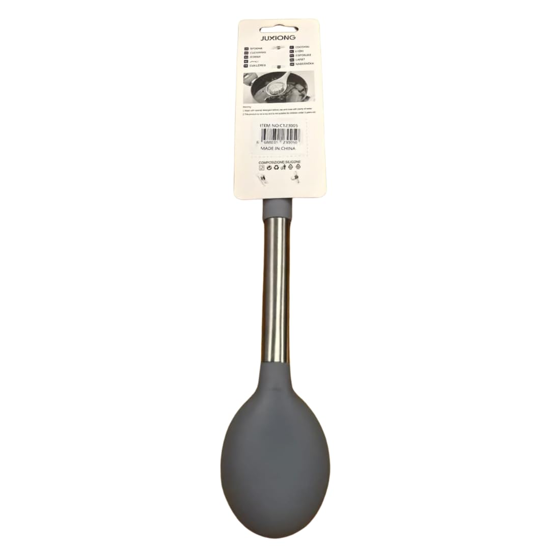 Silicone Spoon - 32cm (Grey)