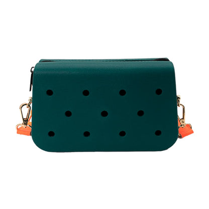 Coco EVA Croc Crossbody Bag – Lightweight Waterproof Shoulder Bag (Green)