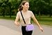 Coco EVA Croc Crossbody Bag – Lightweight Waterproof Shoulder Bag (Pastel Purple)