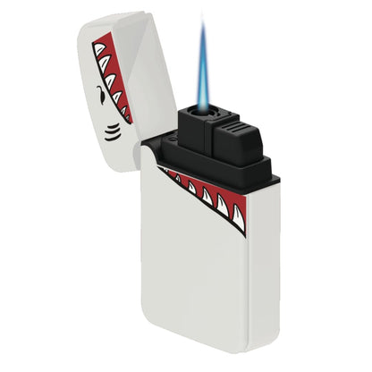 ZL-12 Shark Mega Jet Torch Flame Lighters – 12 Pack | Windproof Refillable Jet Flame Lighters