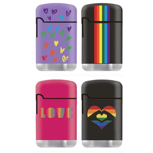 ZL 3 Mega Jet Flame Lighter - Hearts