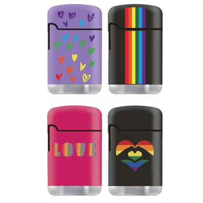 ZL 3 Mega Jet Flame Lighter - Hearts