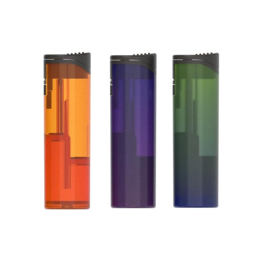 ZL‑36 Pillar Jet Flame Lighters – 3 Pack (Transparent)
