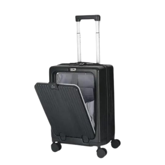 Multifunction Smart Travel Suitcase - 20 inch - Black