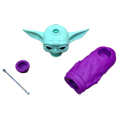 Silicone Rasta Pipe (Purple)
