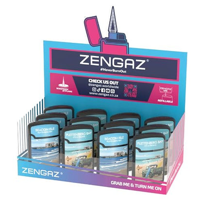 ZL3 Glenn John Art Mega Jet Flame Travel Lighter Tray - 12 Pack (Tray 4)