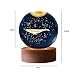Crystal Ball Lamp with 3D Engraving and Luminous Base - 2 Pack (Whale)