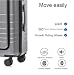 Multifunction Smart Carry-On Travel Suitcase - 20 Inch - Grey