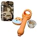 Brown Army ZL-3 Torch Jet Lighter And Dog Silicone Rasta Pipe