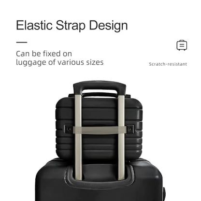 Cosmetic Travel Carry-On Suitcase Black - Large
