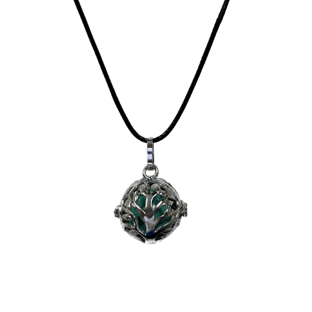 Earth Stone Collection - Crystal Locket Stone Necklace (Turquoise)