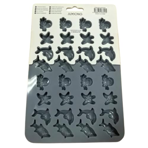 Silicone Chocolate Mold - Sea Creatures - 20.5x15cm (Grey)