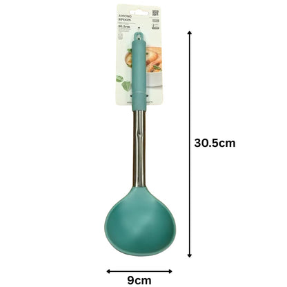 Silicone Soup Ladle - 30.5x9cm (Blue)