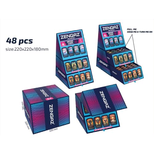 Zl3 Cube AI 1-48 Piece Display Torch Jet Lighters