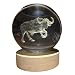 Crystal Ball Lamp with 3D Engraving and Luminous Base - Buffalo