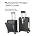 Multifunction Smart Travel Suitcase - 20 inch - Black