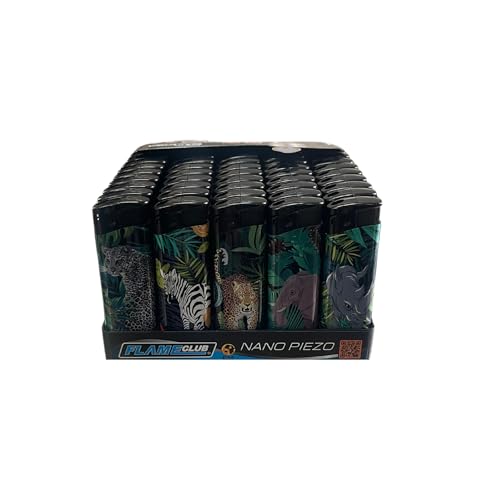 N2 Electronic Lighters 50's Tray (Wild Animal)
