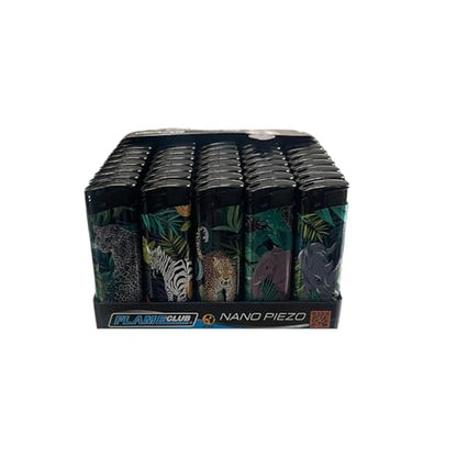 N2 Electronic Lighters 50's Tray (Wild Animal)