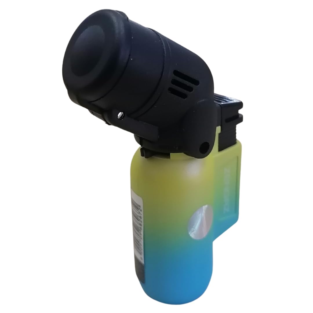 ZL-17 Angle Double Jet Torch Lighter - Green-Blue