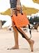 Nana EVA Croc Bag with Shoulder Strap – Lightweight Waterproof Tote Handbag (Orange)
