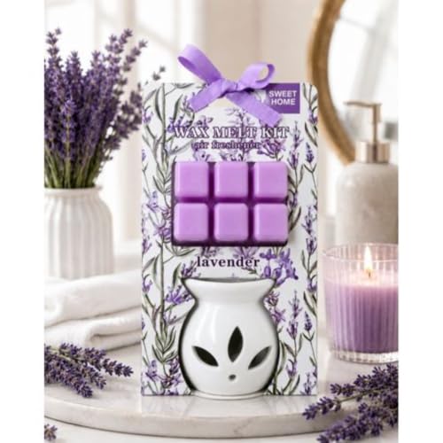 Wax Melt Burner Kit (Lavender)