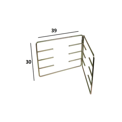 Hinged Braai Grid Stand And Flexible Extra Length Braai Lighter (Brown)