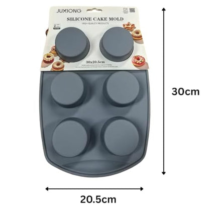 Silicone Cake Mold - Mini Circles - 30×20.5cm (Grey)