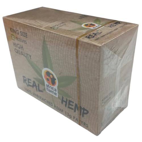 Africa Flame 100% Hemp Rolling Paper - 50 Booklets - 2 Pack