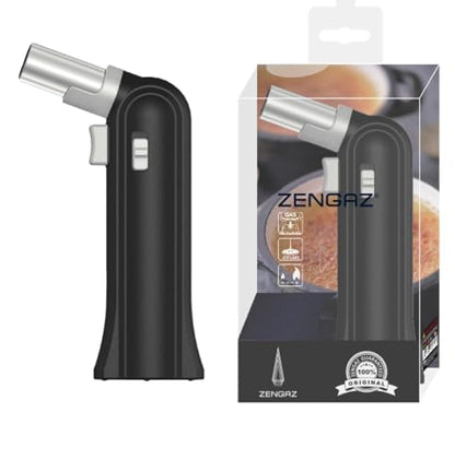 2 Pack ZT-88 Torch Jet Brulee Burner Lighter -Black and White